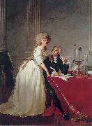 Jacques-Louis David Portrait of Monsieur de Lavoisier and his Wife, chemist Marie-Anne Pierrette Paulze France oil painting artist